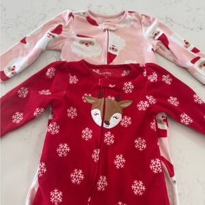 Carter's Festive Red and Pink Pajama Set